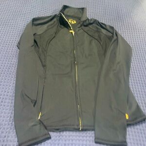 Lilly Pulitzer black and gold Luxletic track jacket size smalll